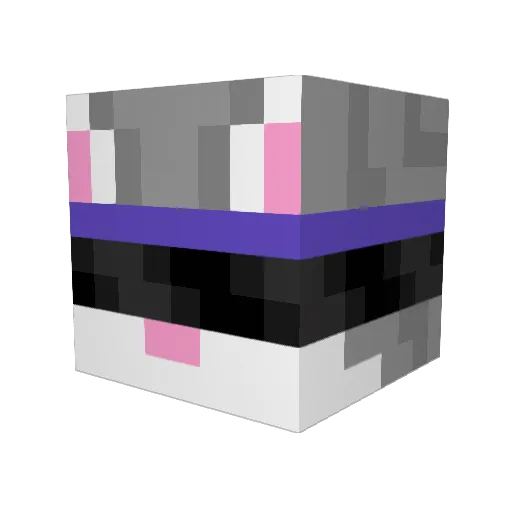 ItsCatalog Minecraft avatar head, 3D render