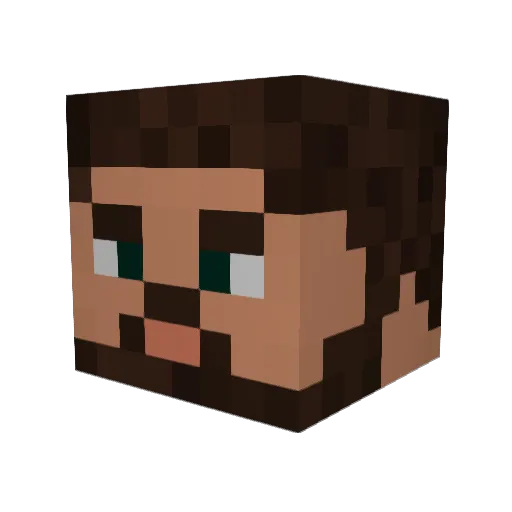 ItsCedge Minecraft avatar head, 3D render