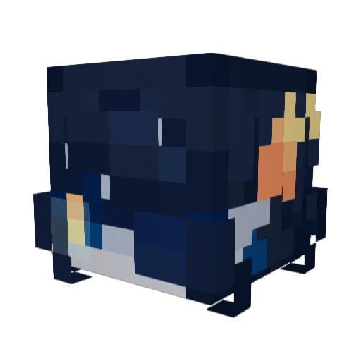 ItsCen Minecraft avatar head, 3D render
