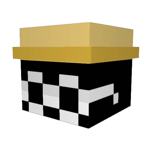 ItsChair Minecraft avatar head, 3D render