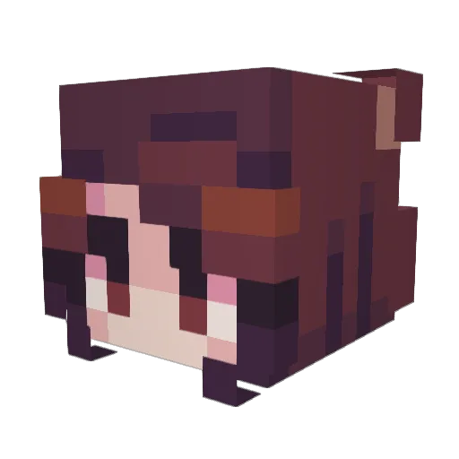 ItsChelow Minecraft avatar head, 3D render