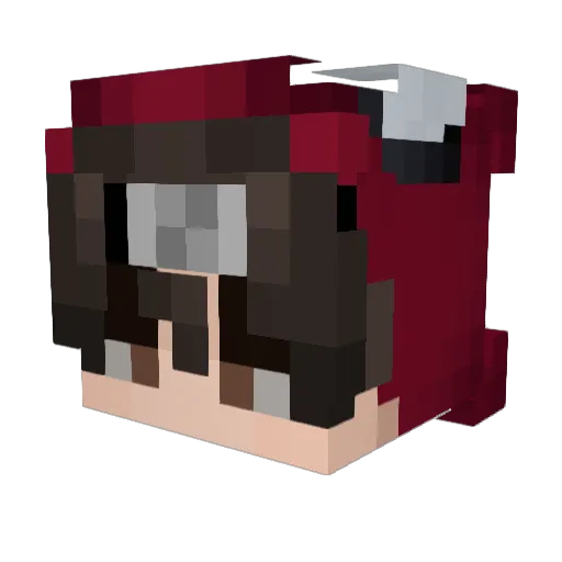 ItsChuchoo Minecraft avatar head, 3D render
