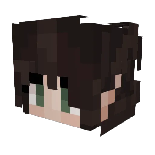 ItsCloudyPlayz Minecraft avatar head, 3D render