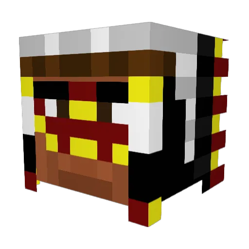 ItsCook11 Minecraft avatar head, 3D render
