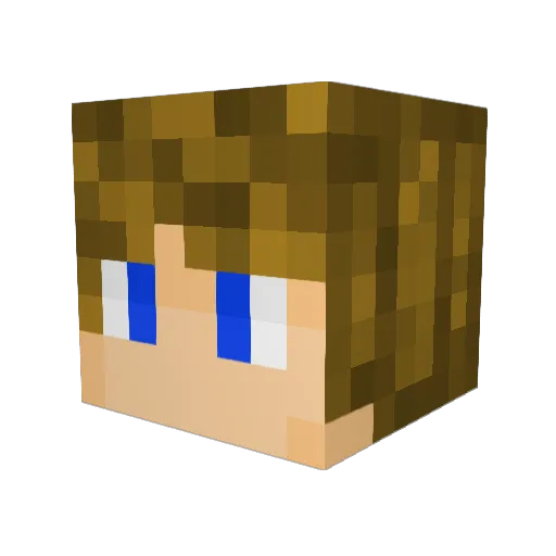 ItsCoolz Minecraft avatar head, 3D render