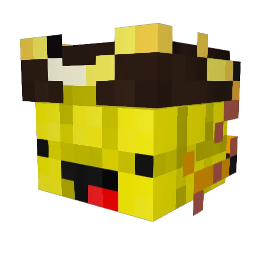 ItsCornee Minecraft avatar head, 3D render