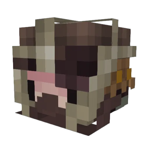 ItsCrabCraft Minecraft avatar head, 3D render