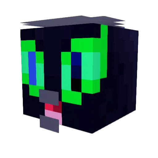 ItsCrazyKraken Minecraft avatar head, 3D render