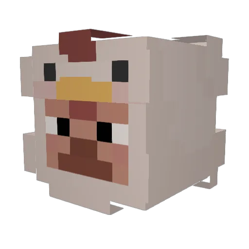 ItsCrip Minecraft avatar head, 3D render