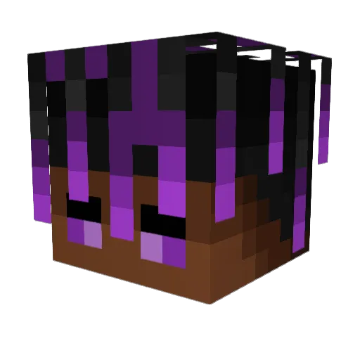 ItsCrowtex Minecraft avatar head, 3D render