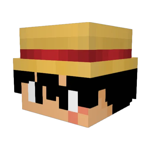 ItsCrushrr Minecraft avatar head, 3D render