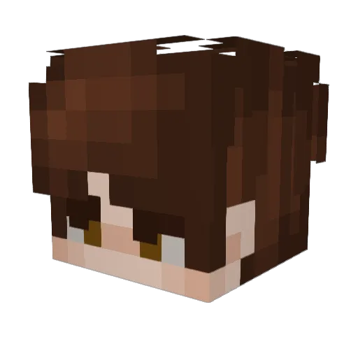 ItsCuga Minecraft avatar head, 3D render