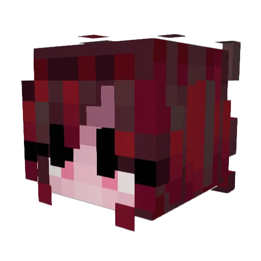 ItsD3ity Minecraft avatar head, 3D render