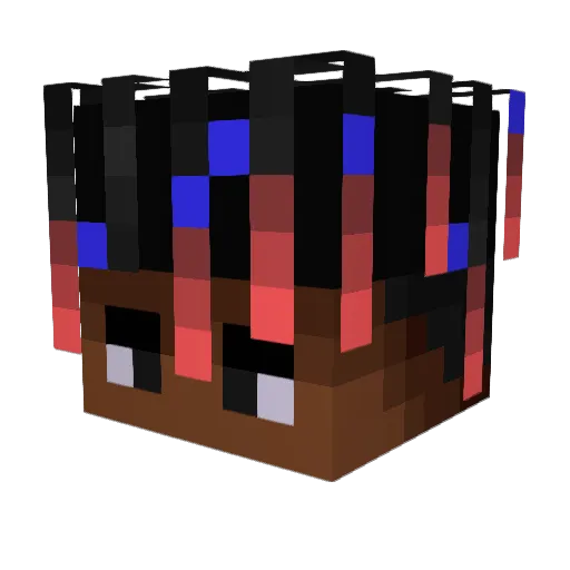 ItsDAX999 Minecraft avatar head, 3D render