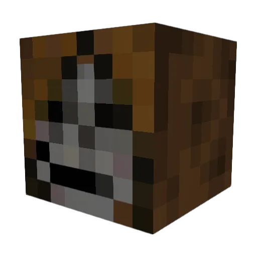ItsDMC Minecraft avatar head, 3D render