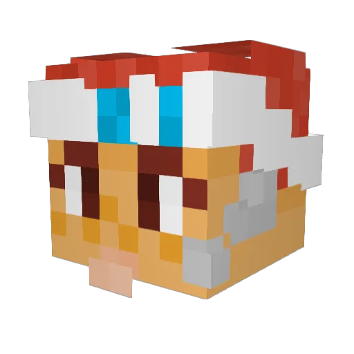 ItsDaithi Minecraft avatar head, 3D render