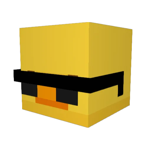 ItsDamePvP Minecraft avatar head, 3D render