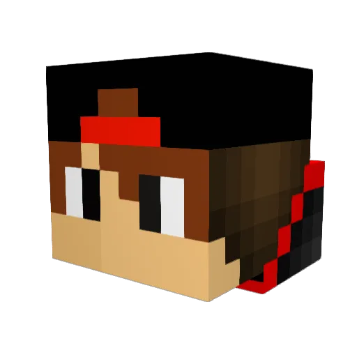 ItsDariuss Minecraft avatar head, 3D render