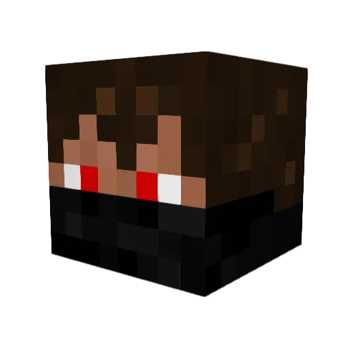 ItsDave_ Minecraft avatar head, 3D render