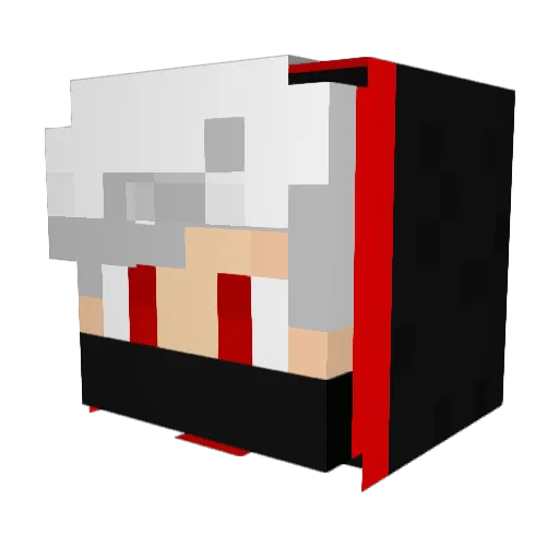 ItsDavi Minecraft avatar head, 3D render