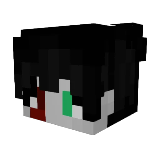 ItsDavidx Minecraft avatar head, 3D render