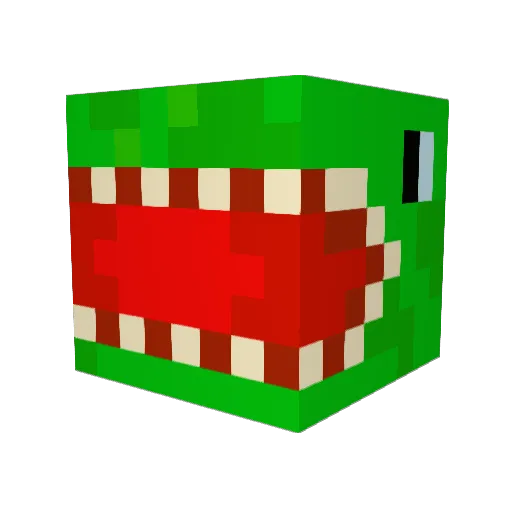 ItsDeeno Minecraft avatar head, 3D render