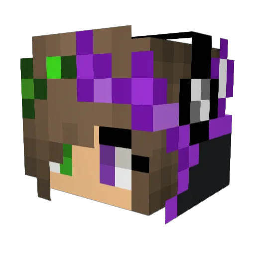 ItsDemonDy Minecraft avatar head, 3D render