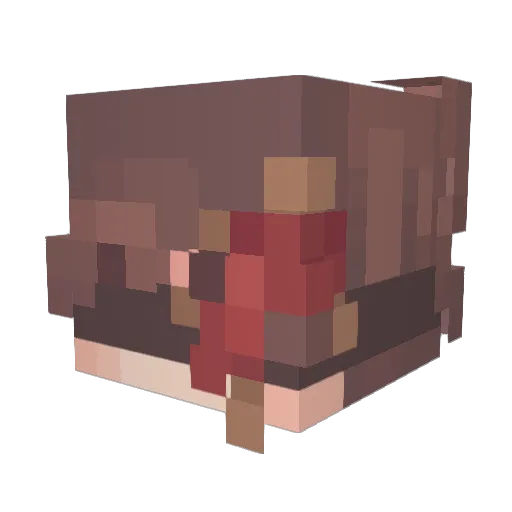 ItsDerek_ Minecraft avatar head, 3D render