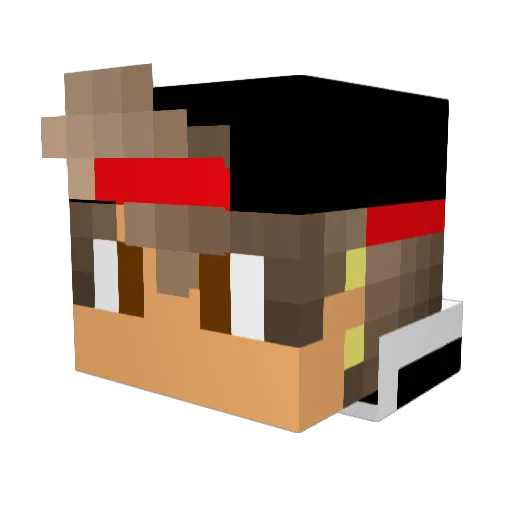 ItsDestroyz Minecraft avatar head, 3D render