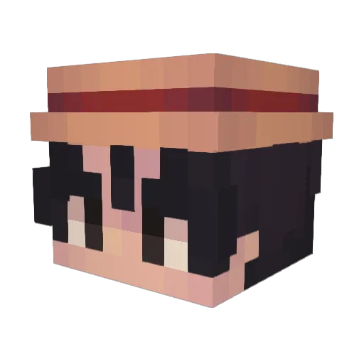ItsDevintm Minecraft avatar head, 3D render