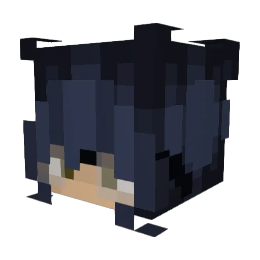 ItsDevvie_ Minecraft avatar head, 3D render