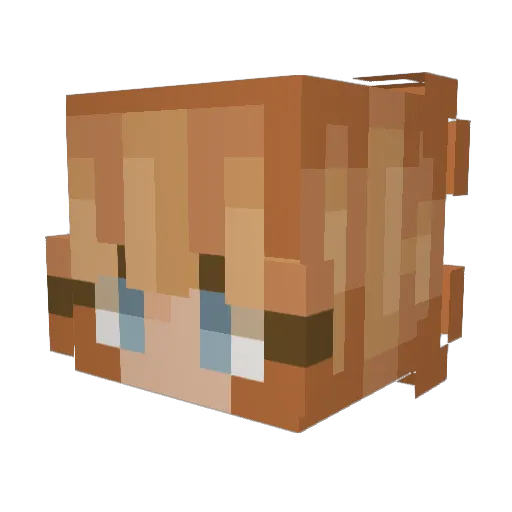 ItsDidi15 Minecraft avatar head, 3D render