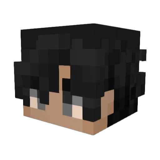 ItsDirt_ Minecraft avatar head, 3D render