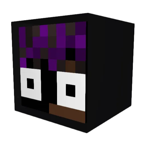 ItsDizzyD Minecraft avatar head, 3D render