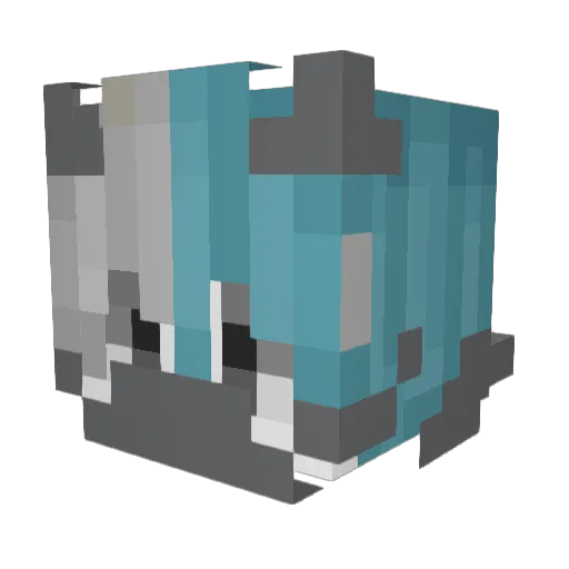 ItsDodoPopz Minecraft avatar head, 3D render
