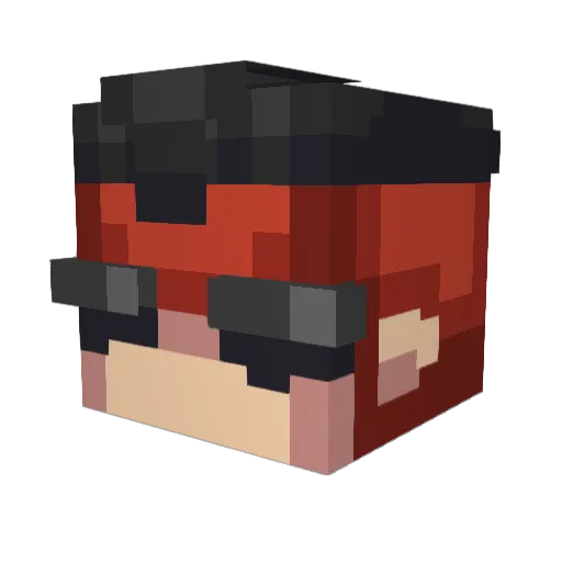 ItsDrGriffith Minecraft avatar head, 3D render