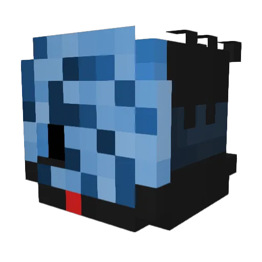 ItsDragonz Minecraft avatar head, 3D render