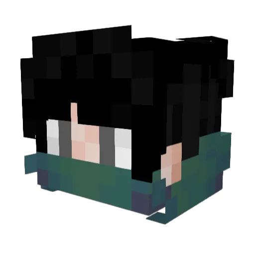 ItsDreamxs Minecraft avatar head, 3D render