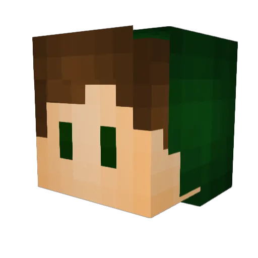 ItsDumonZzz Minecraft avatar head, 3D render