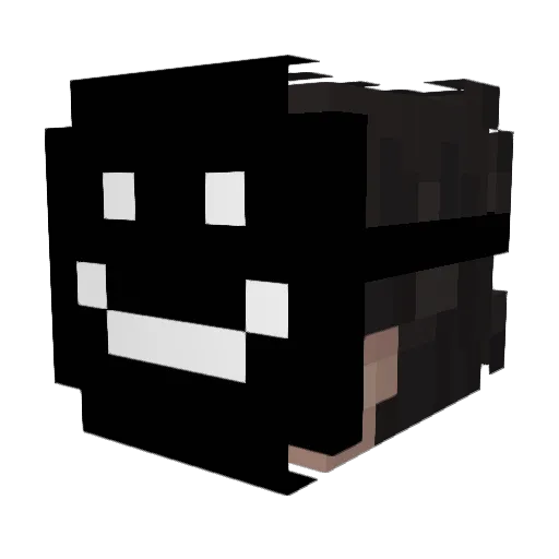 ItsDumzy Minecraft avatar head, 3D render
