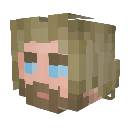 ItsDuro Minecraft avatar head, 3D render