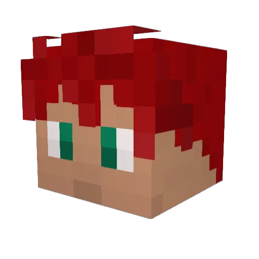 ItsEddie13 Minecraft avatar head, 3D render