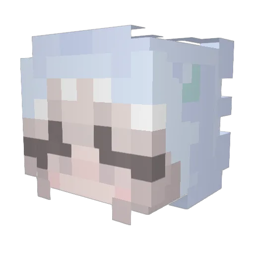 ItsEfy Minecraft avatar head, 3D render