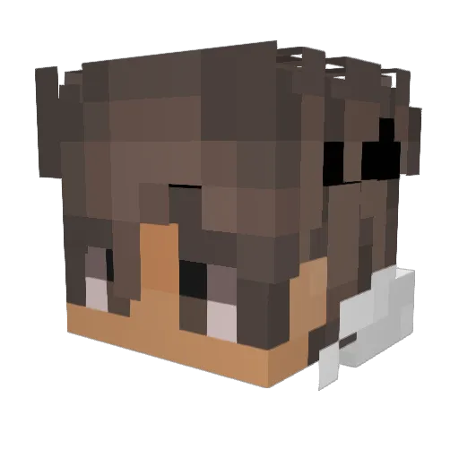 ItsEliaz Minecraft avatar head, 3D render