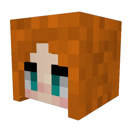 ItsEllla Minecraft avatar head, 3D render