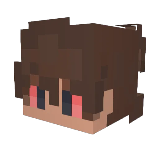 ItsEmit Minecraft avatar head, 3D render