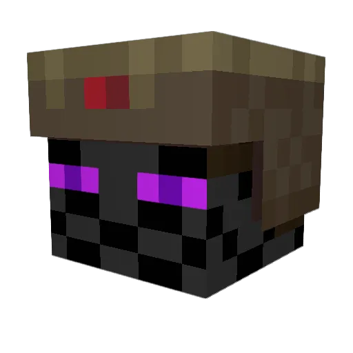ItsEndermen Minecraft avatar head, 3D render