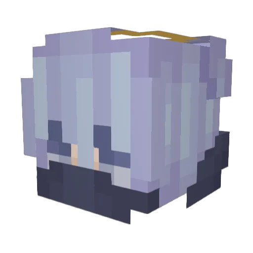 ItsEndu Minecraft avatar head, 3D render