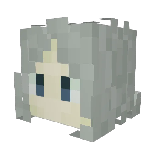 ItsEquinoxu Minecraft avatar head, 3D render