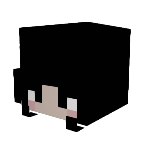 ItsEych Minecraft avatar head, 3D render